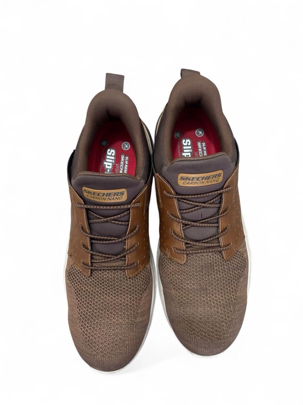 ✨Skechers Carbon Nano brown & tan sneakers✨
